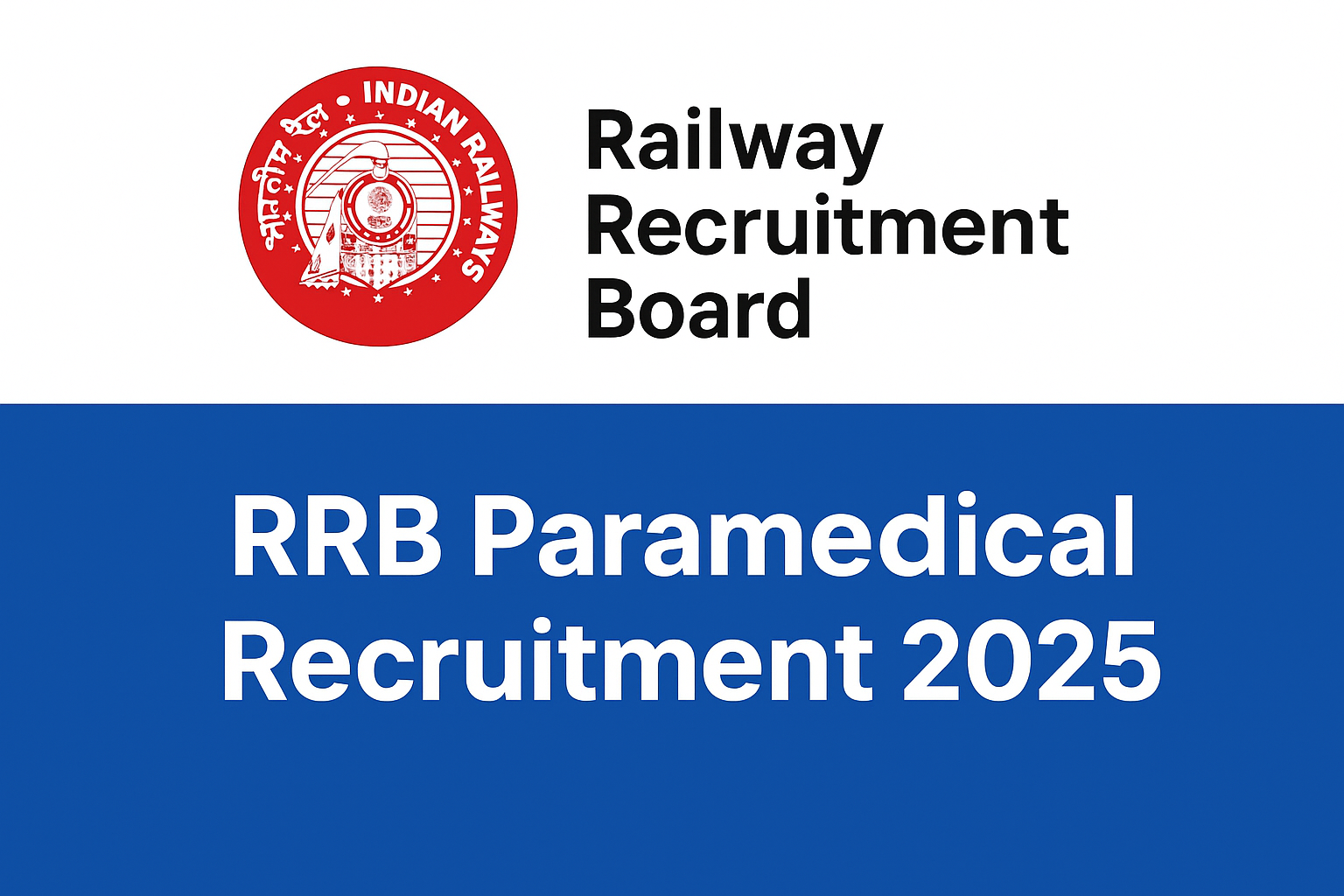 RRB Paramedical Recruitment 2025